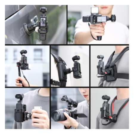 Ulanzi PK-06 (C014) - mini klatka, adapter rozszerzający do DJI Osmo Pocket 3 - przykład użycia
